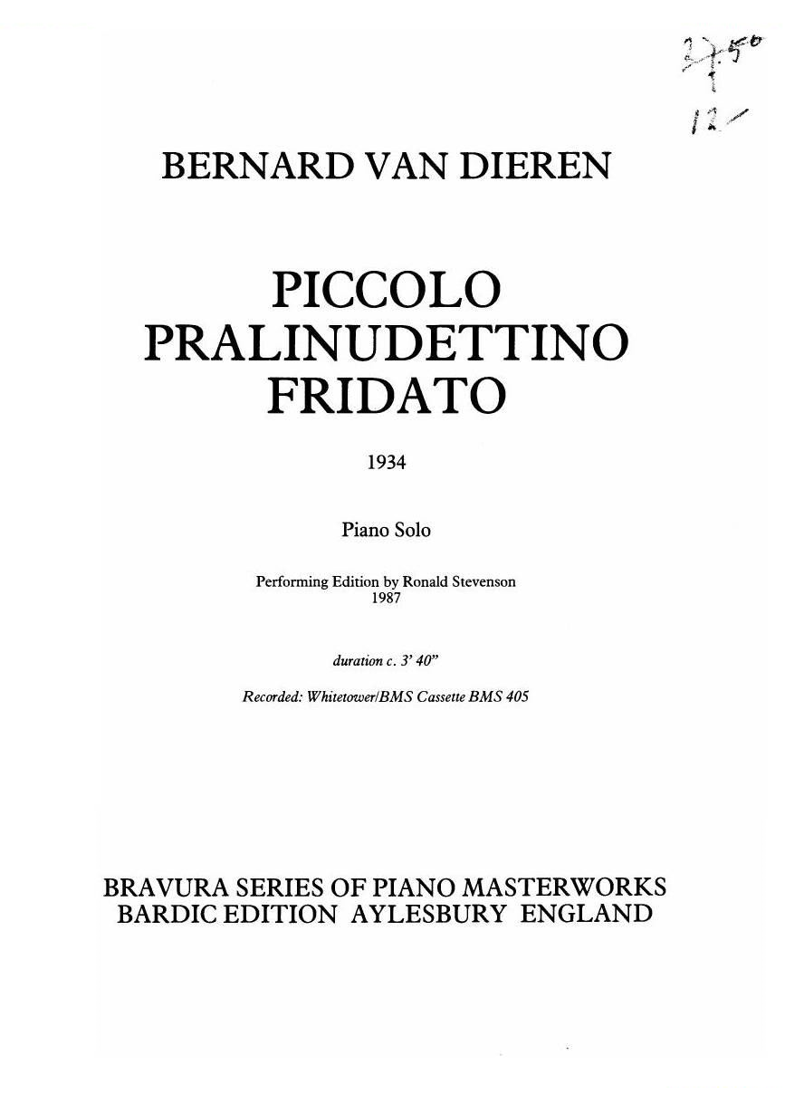 Van Dieren Piccolo Pralinudettino Fridato