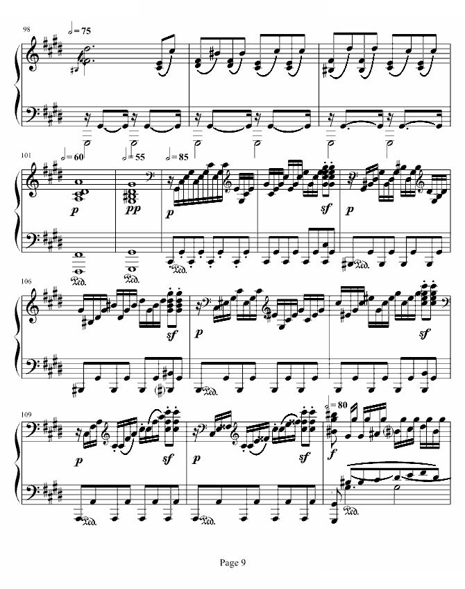 月光奏鸣曲第三乐章