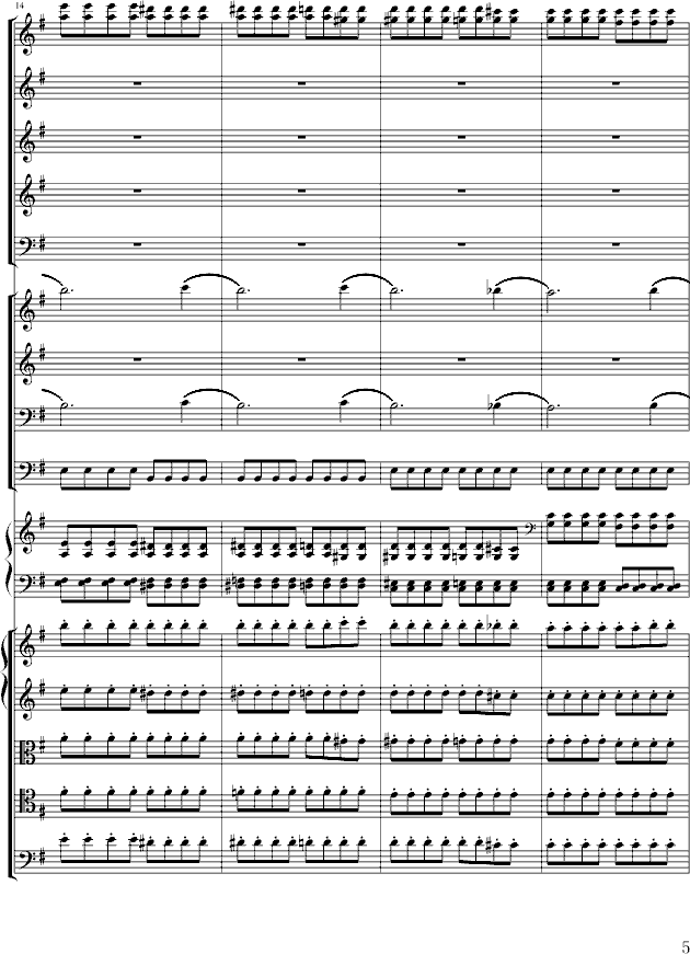 交响乐版E小调前奏曲