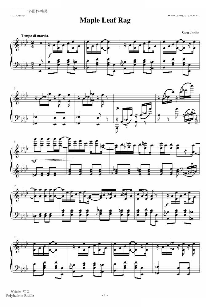 Maple Leaf Rag