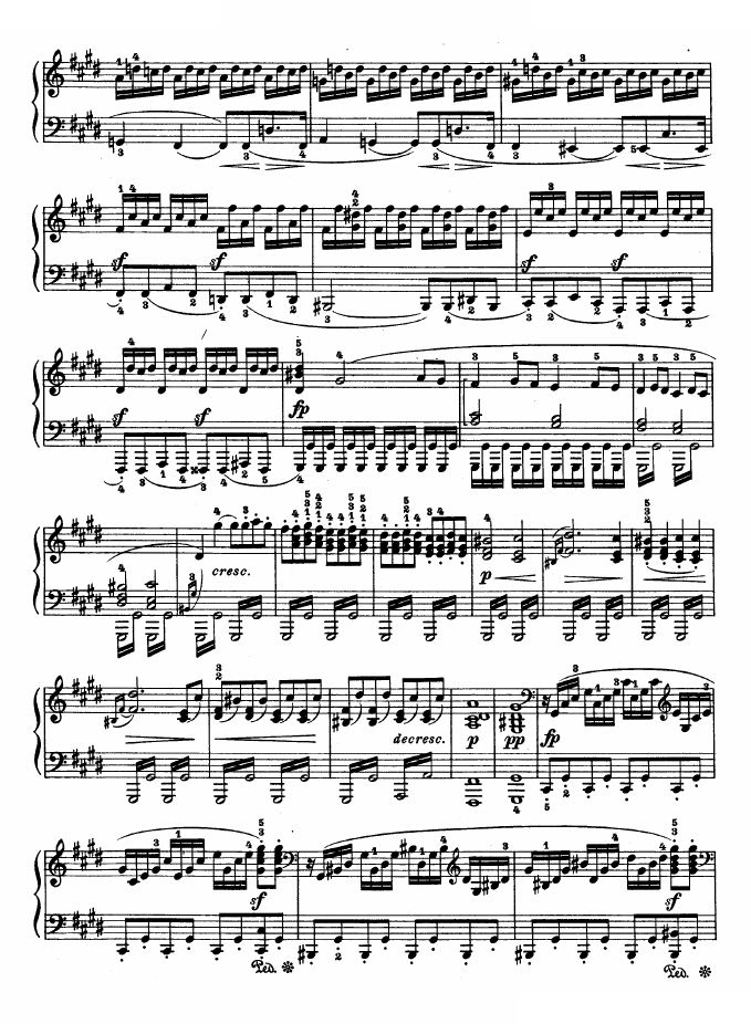 第十四钢琴奏鸣曲-月光曲-（Op.27 No.2）
