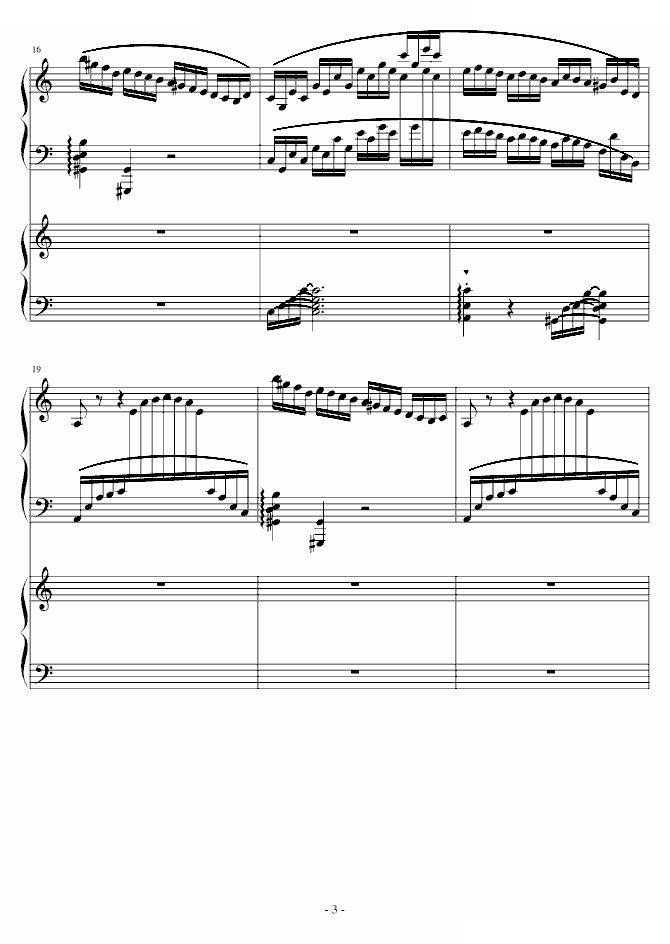 C大调双钢琴练习曲