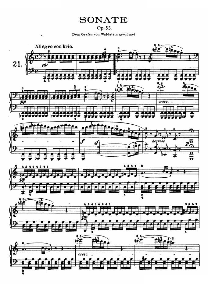 第二十一钢琴奏鸣曲-（Op.53）
