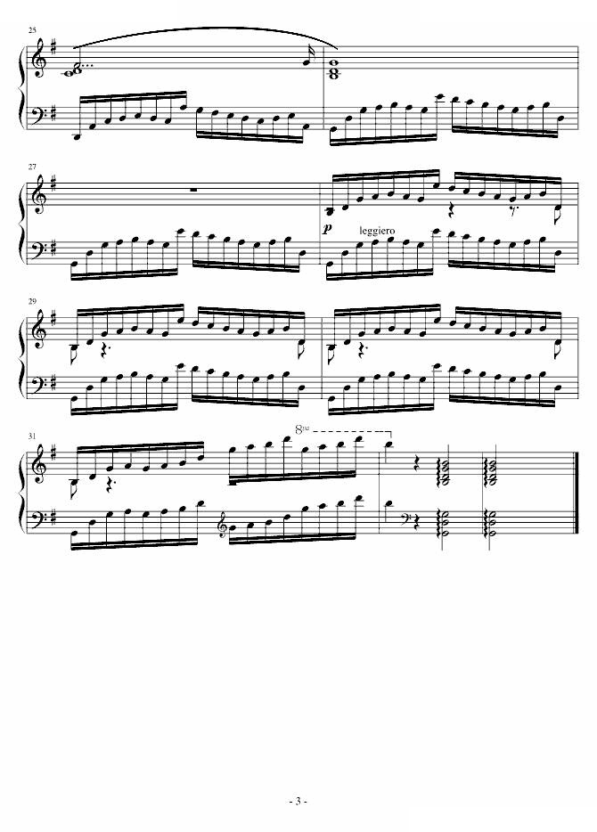 肖邦前奏曲第三首-Op.28 No.3