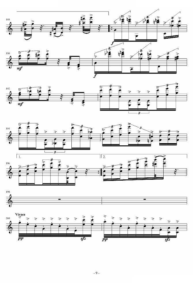 桑塔露琪亚变奏曲（修改）