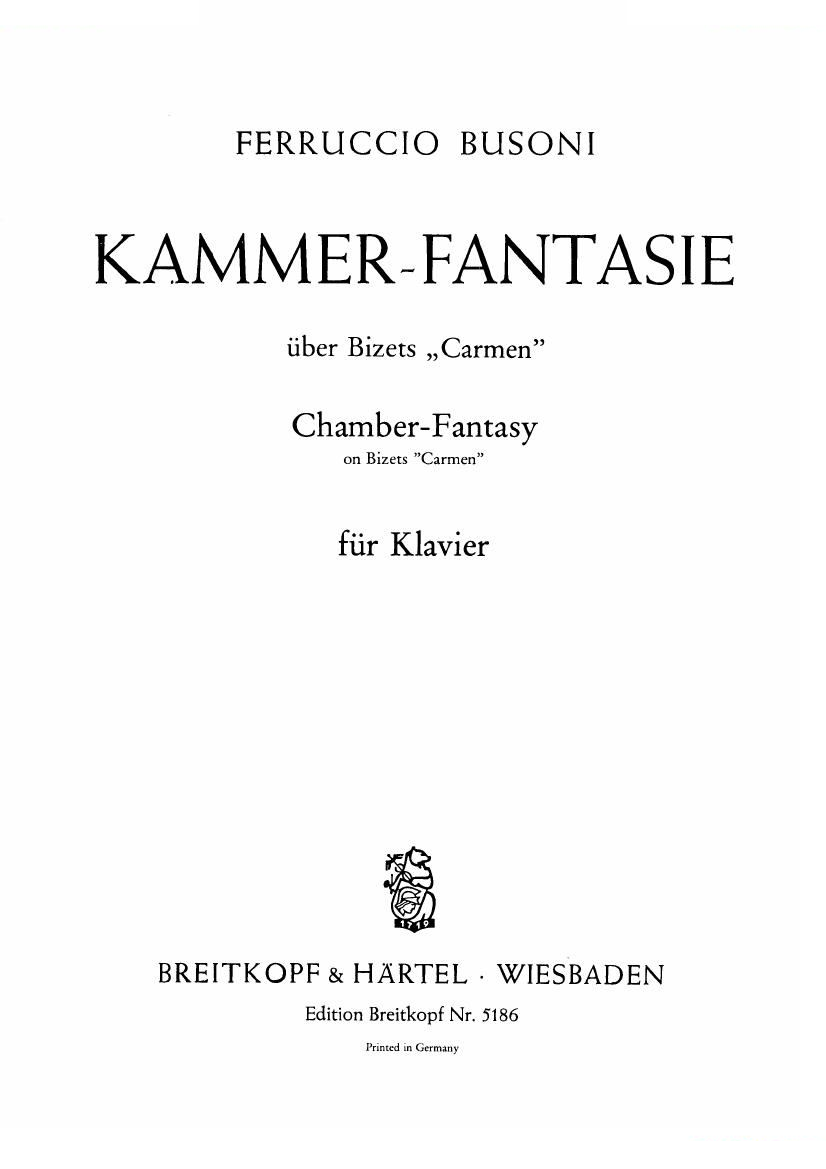 Busoni Sonatina über Carmen