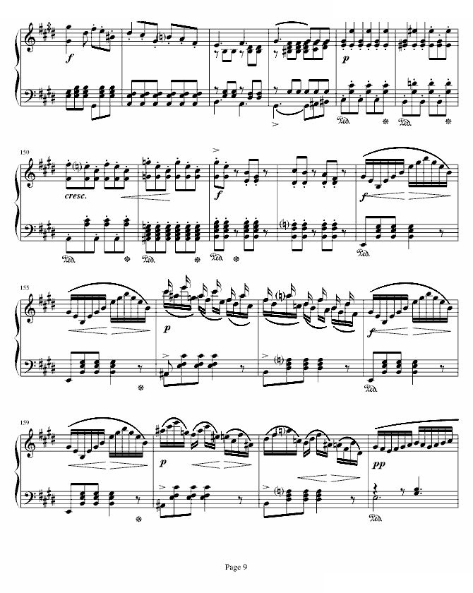 E大调回旋随想曲