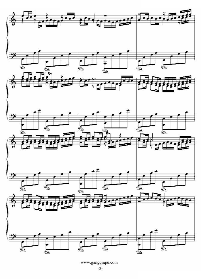 卡农-（C Major）接近原版