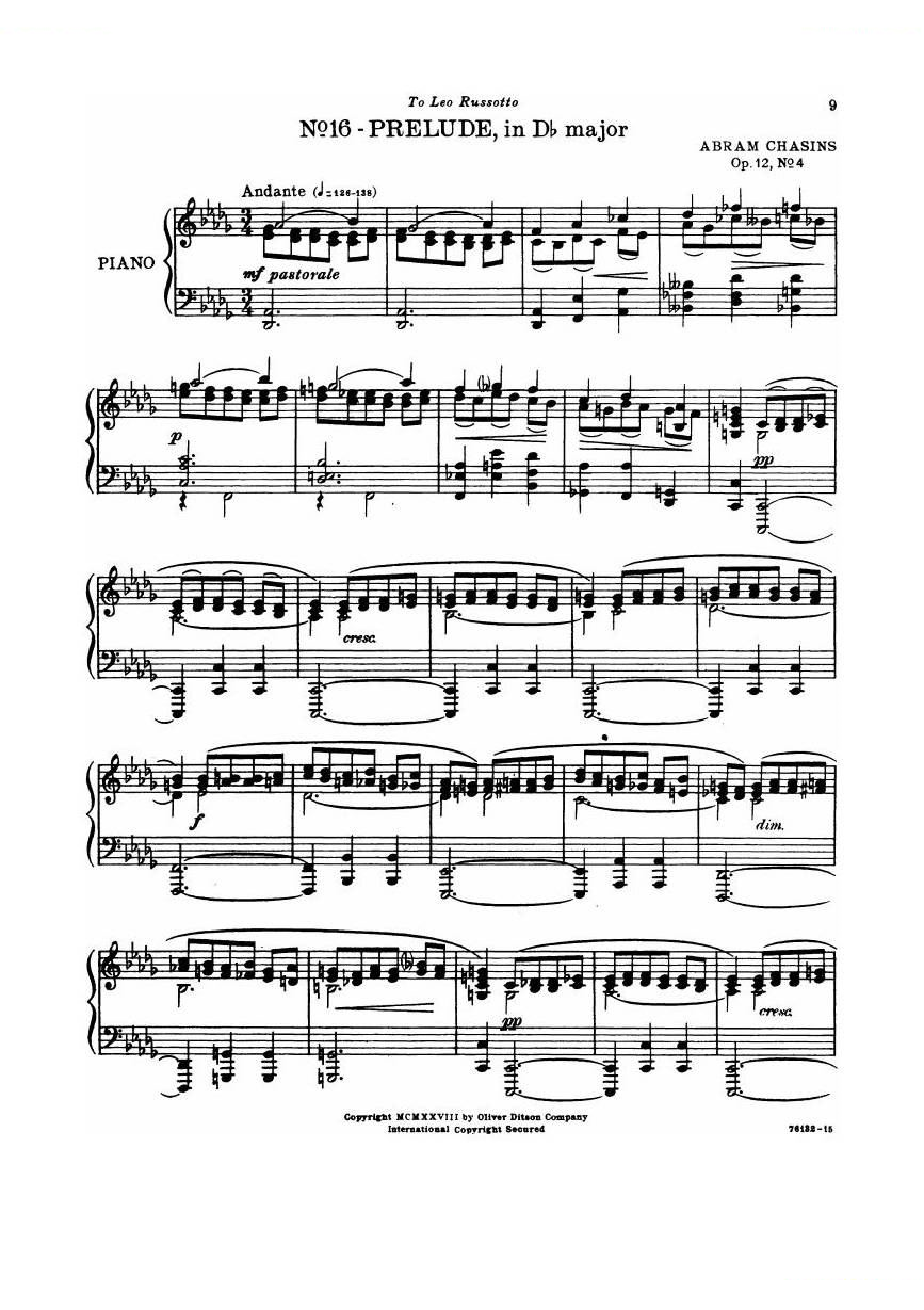 Chasins_12_6 Preludes_Book3
