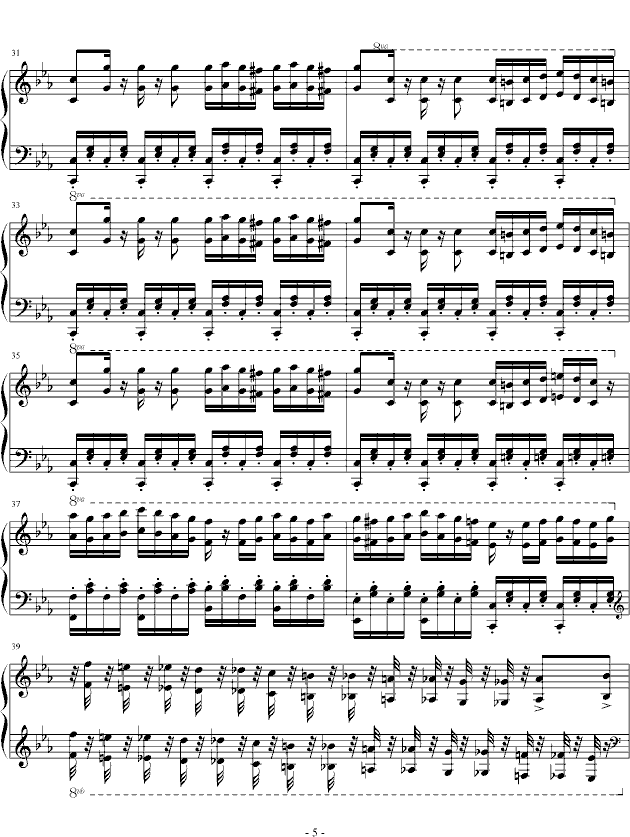 金曲奖杰伦宇豪双钢琴曲（单钢琴谱）