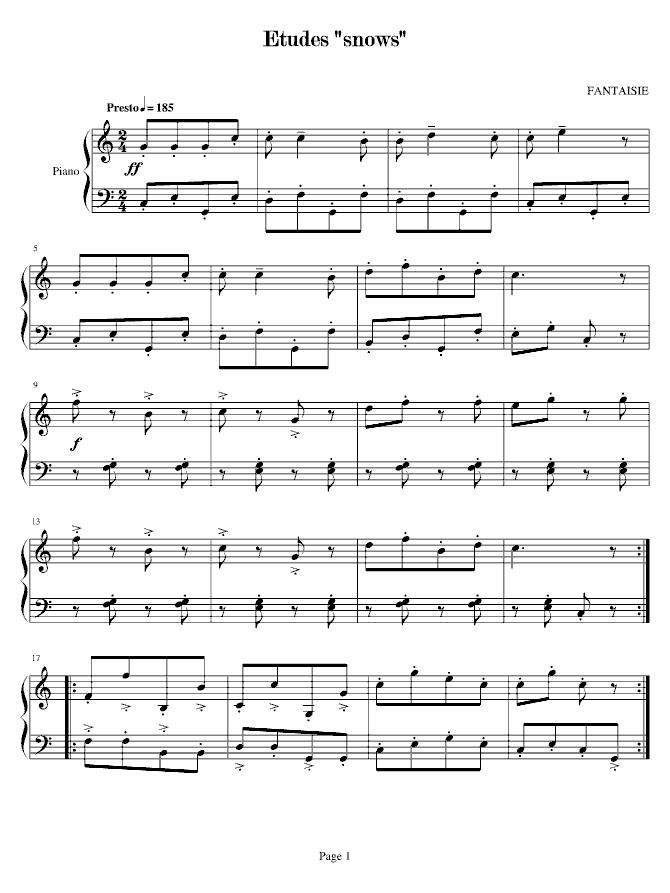 雪花练习曲