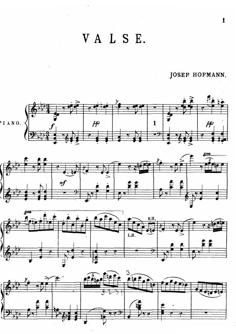 Hofmann Valse in Ab