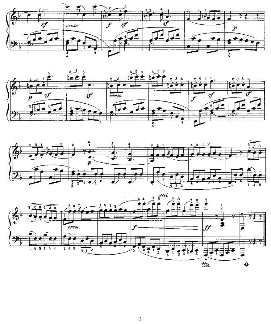 贝多芬钢琴小品（Bagatelles）Op.33 之三