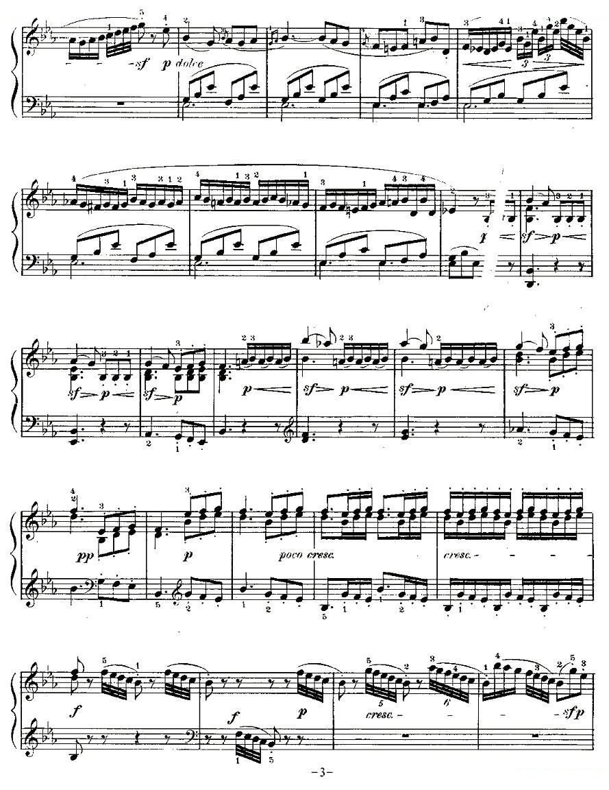 贝多芬钢琴小品（Bagatelles）Op.33 之一