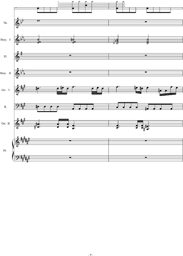 the dawn 亡灵序曲 总谱