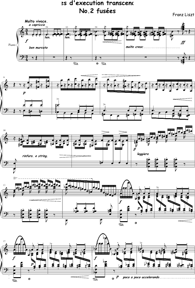 Etudes dexecution transcendante No.2 （fusées）