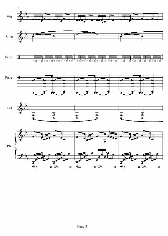 Can You Feel My World　（总谱版）
