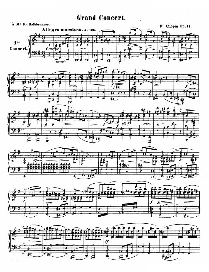 钢琴第一协奏曲 op.11-1
