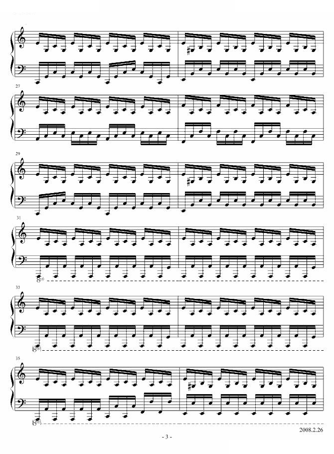 NBA 钢琴插曲＜＜Ｅｖｅｒｄａｙ＞＞