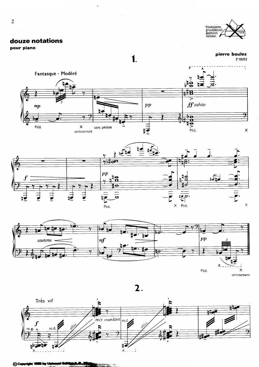 Boulez Douze Notation