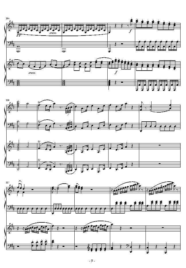D大调双钢琴奏鸣曲K448第一乐章
