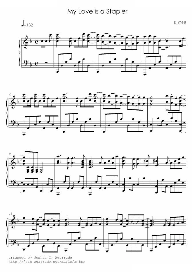 k-on My love is a stapler 编谱（s2681026）