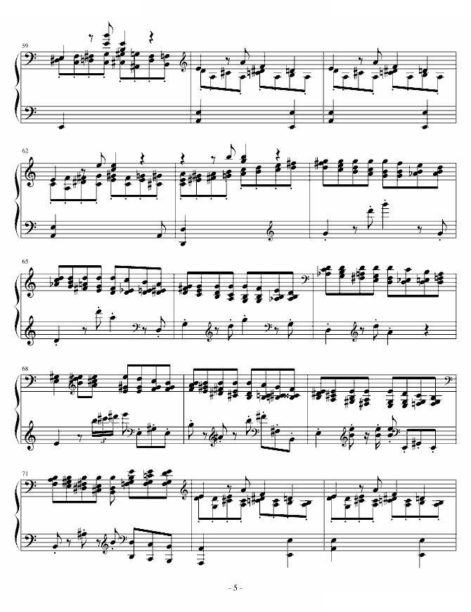 第二钢琴奏鸣曲 第二乐章