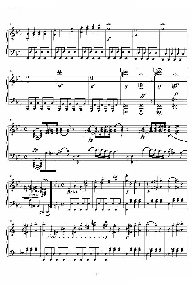 悲怆奏鸣曲第一乐章