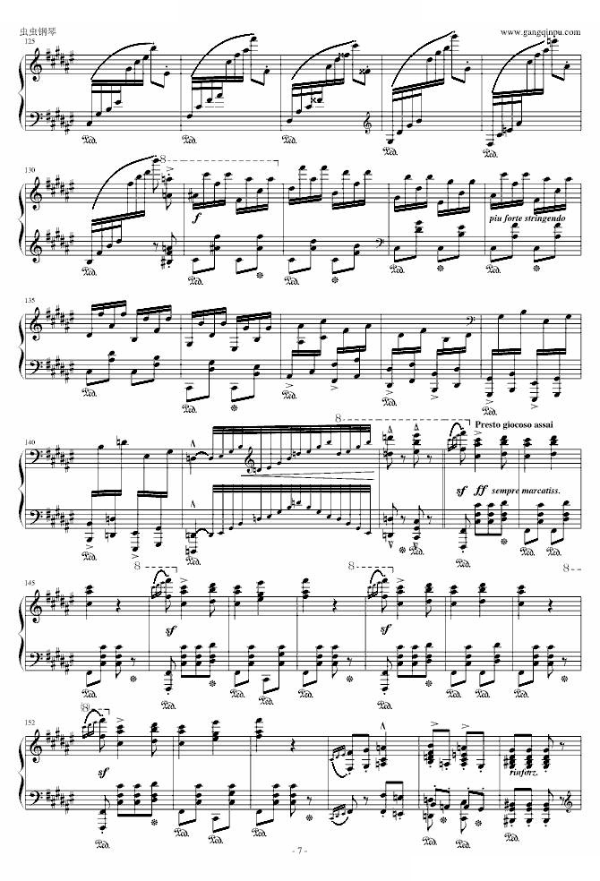 李斯特 匈牙利狂想曲第8号辉煌明亮的狂想曲