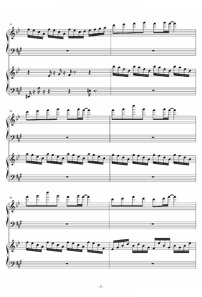诗意鸣奏曲 四手联弹