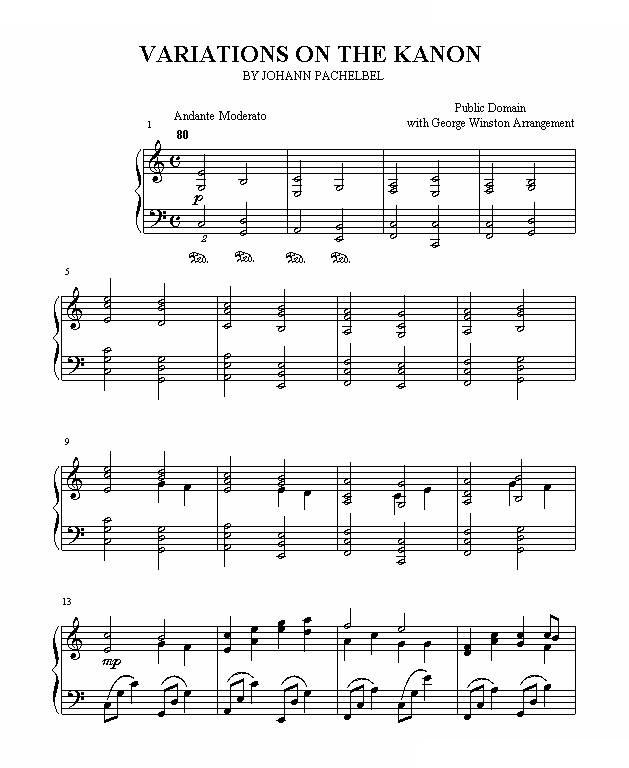 Kanon by Pachelbel