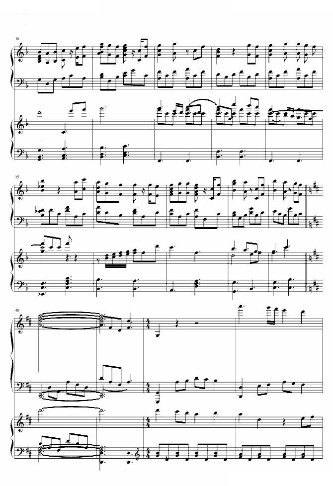迪士尼【小美人鱼2】歌曲for a moment钢琴完整版