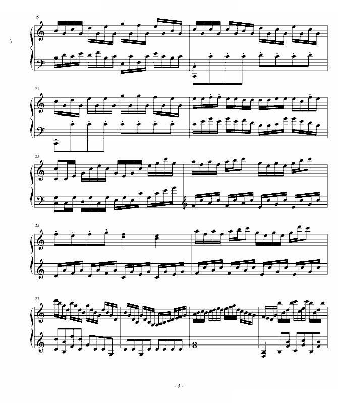 c大调奏鸣曲！