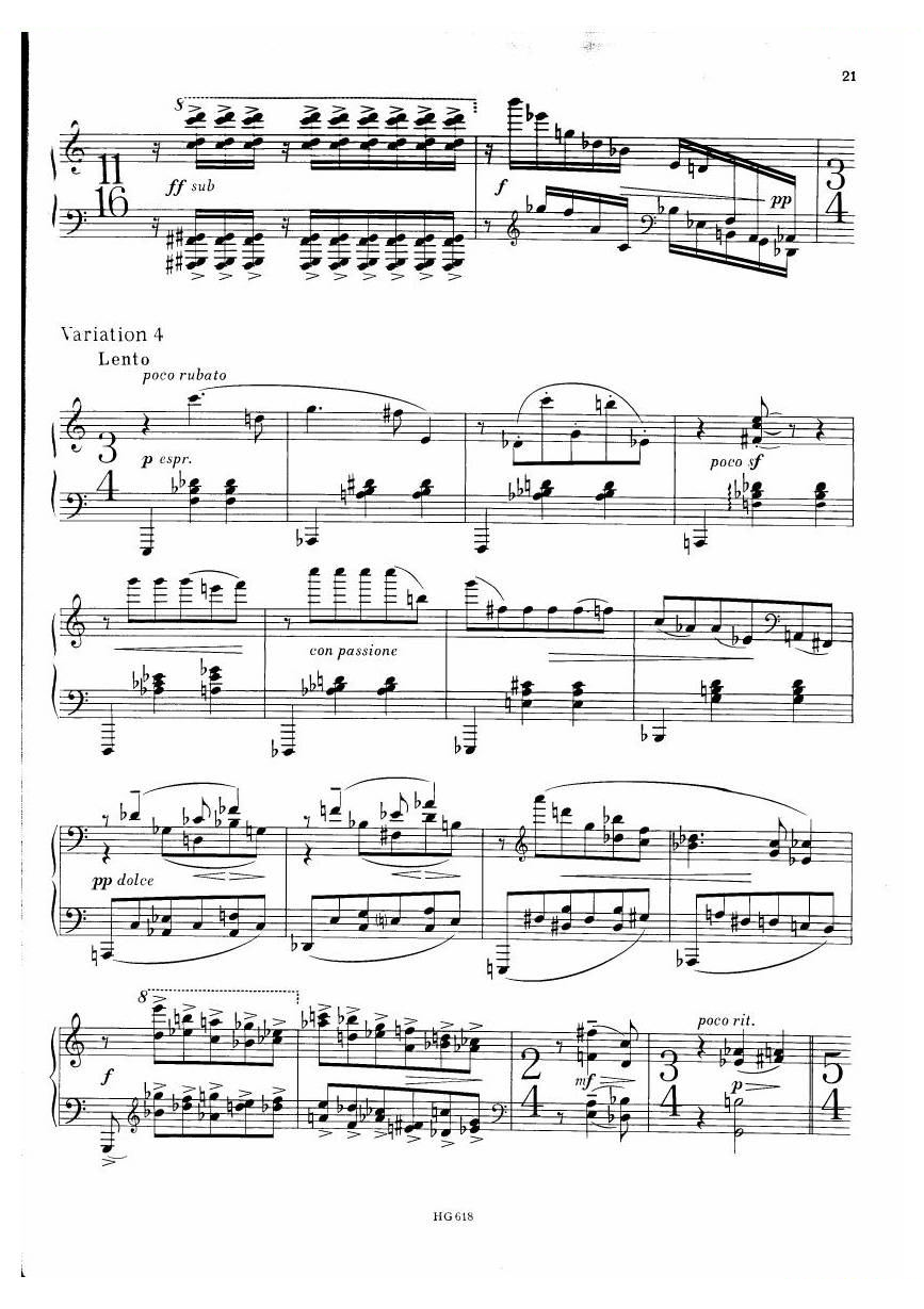 Denisov Variations
