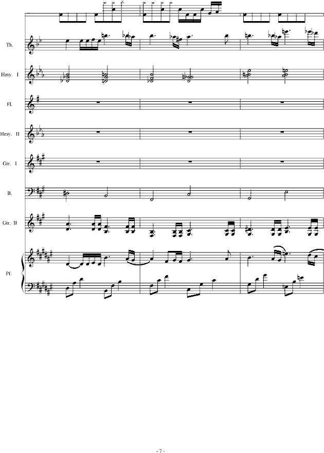 the dawn 亡灵序曲 总谱