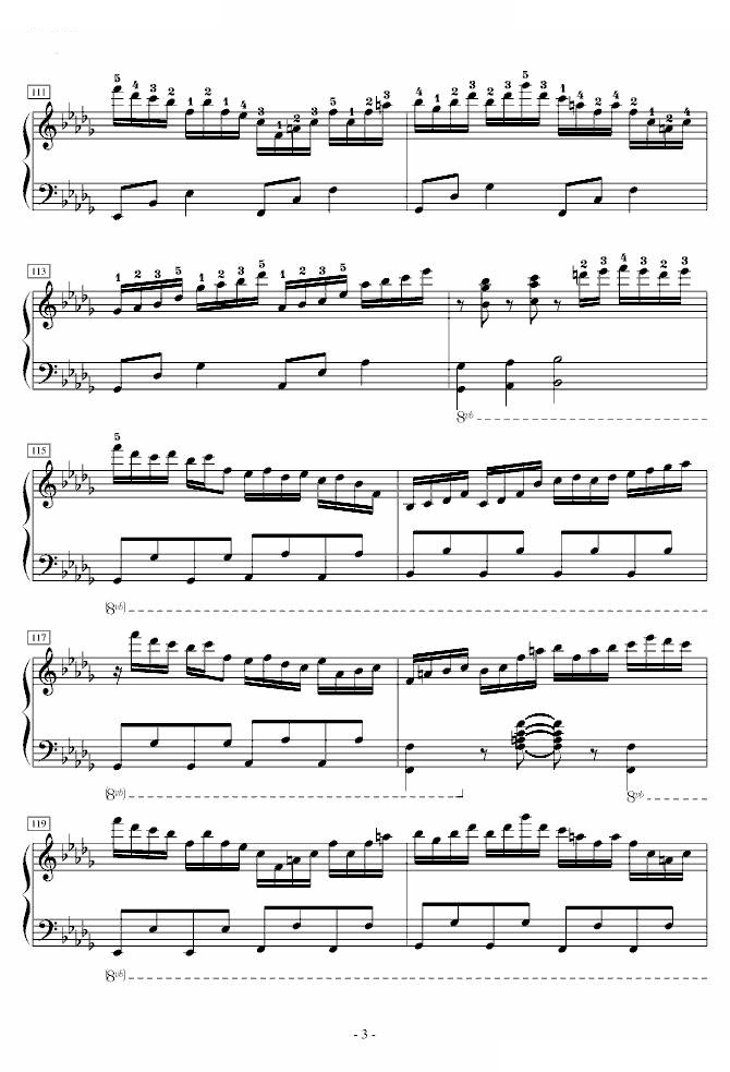 狂気の飛翔幻想響（Part 2）（指法版）