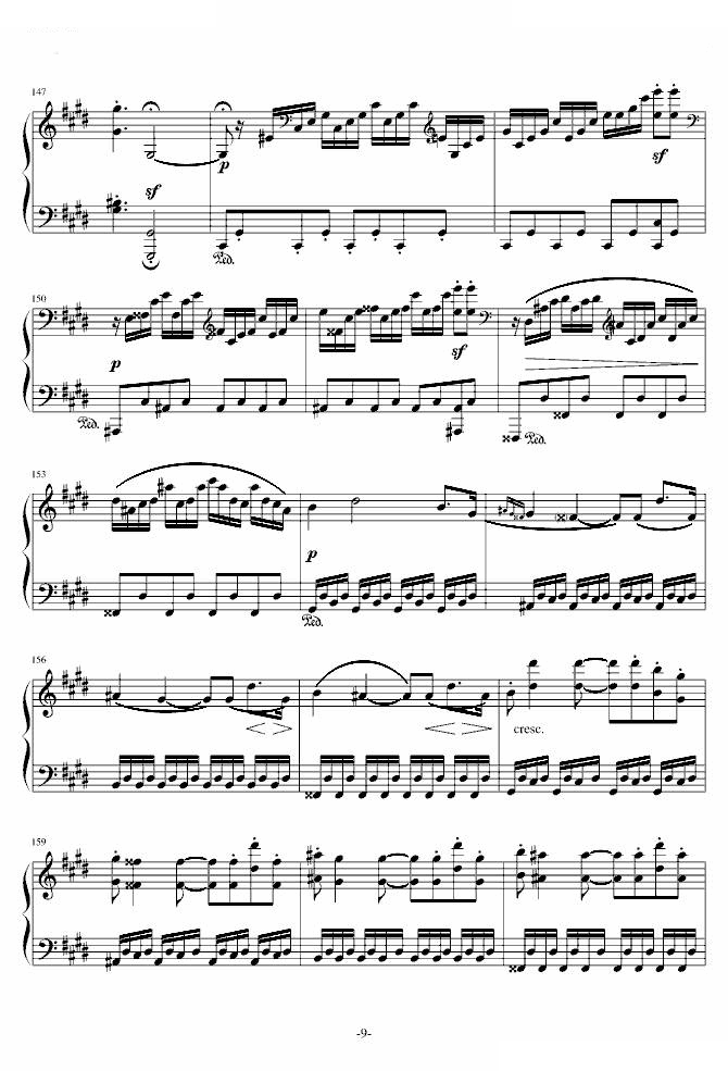 月光奏鸣曲（1，2，3乐章）