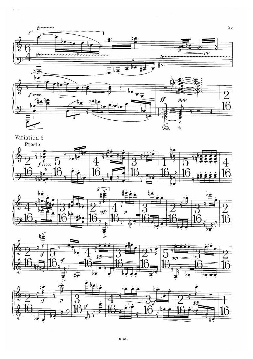 Denisov Variations