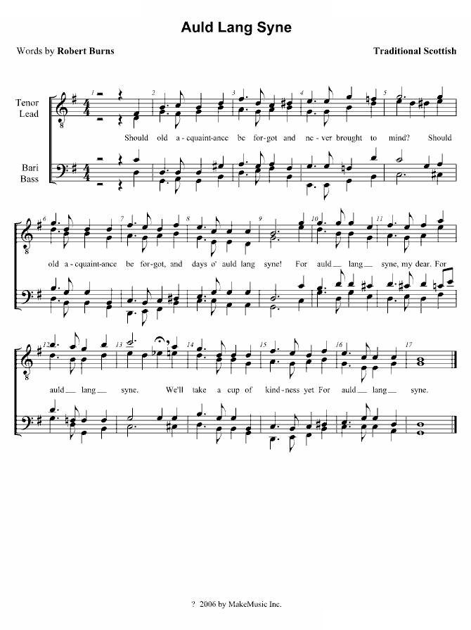 Auld Lang Syne