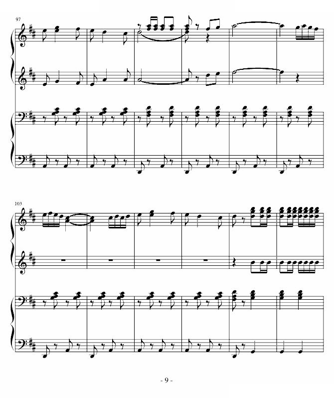 西班牙斗牛舞曲-（四手联弹）