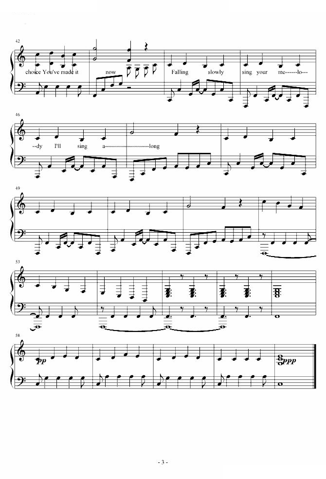 Falling Slowly