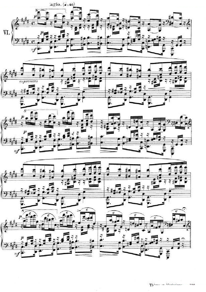 Fauré Theme et variations, opus 73