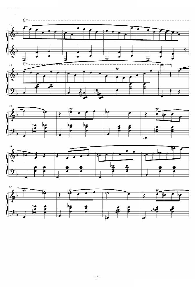 华丽的圆舞曲第三首（小猫圆舞曲）