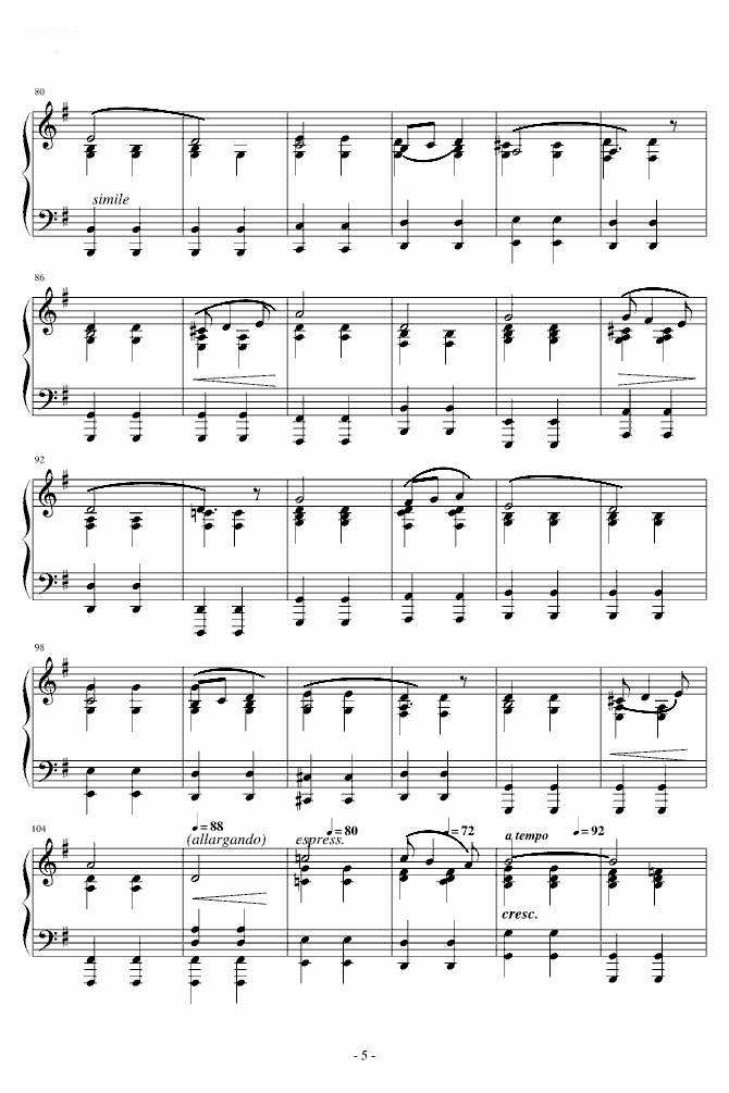 爆难第一号威风凛凛进行曲钢琴