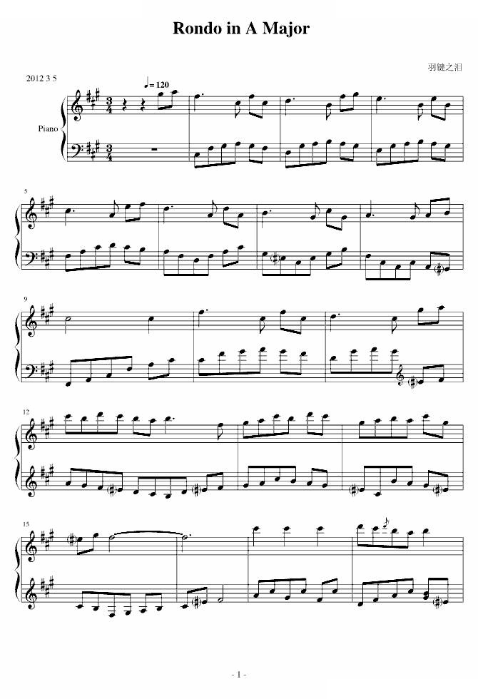 Rondo in A Major
