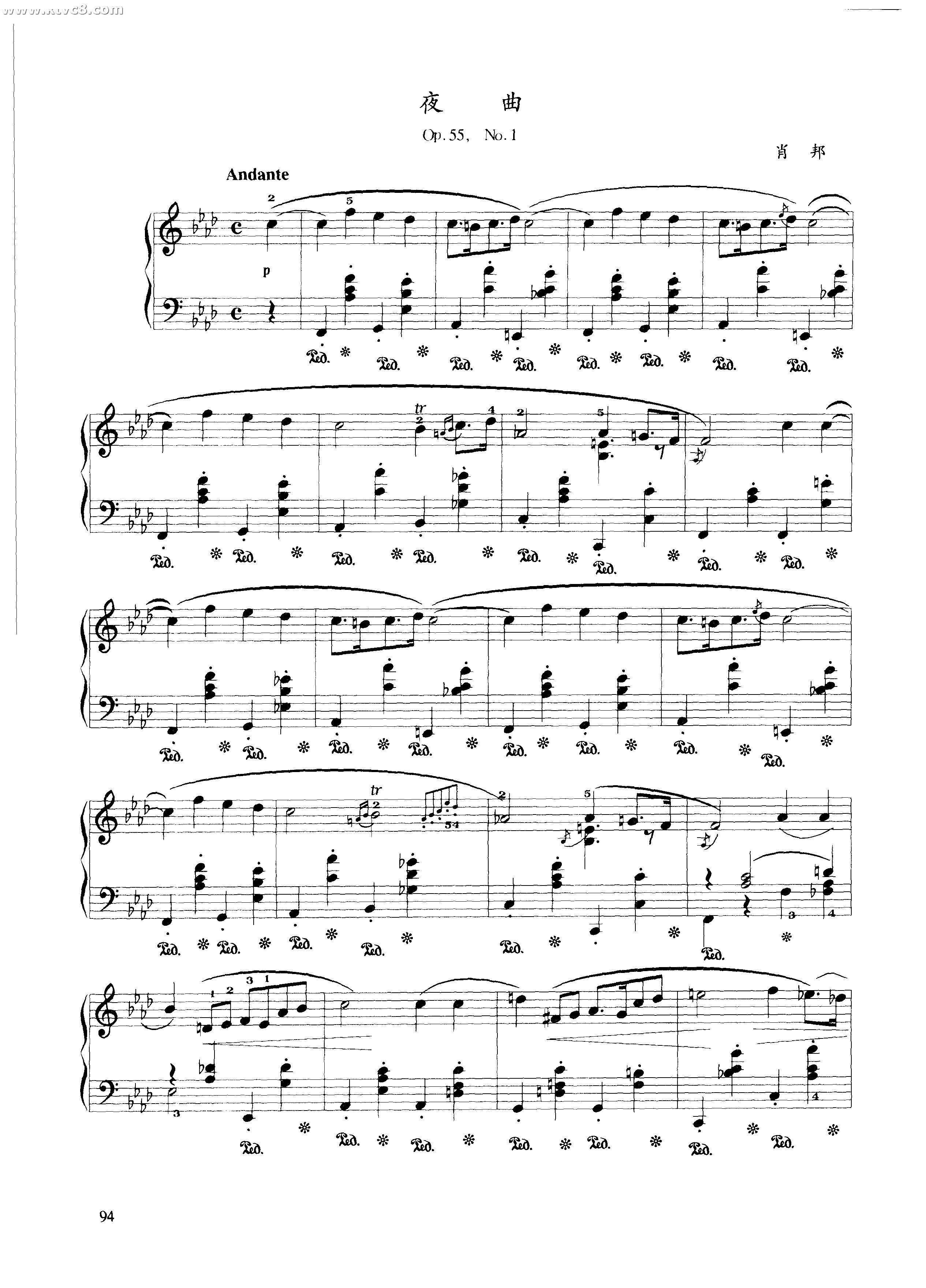 夜曲（op.55，NO.1）