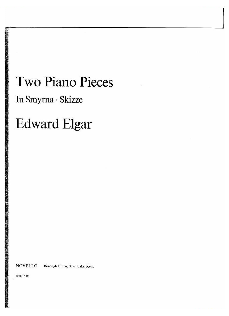 Elgar Two Piano Pieces
