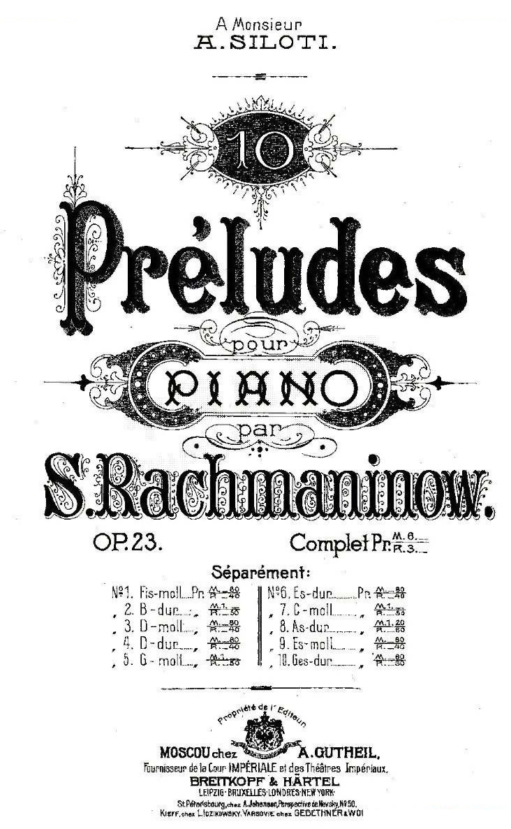 10首前奏曲之三（Rachmaninoff10 Preludes Op.23）