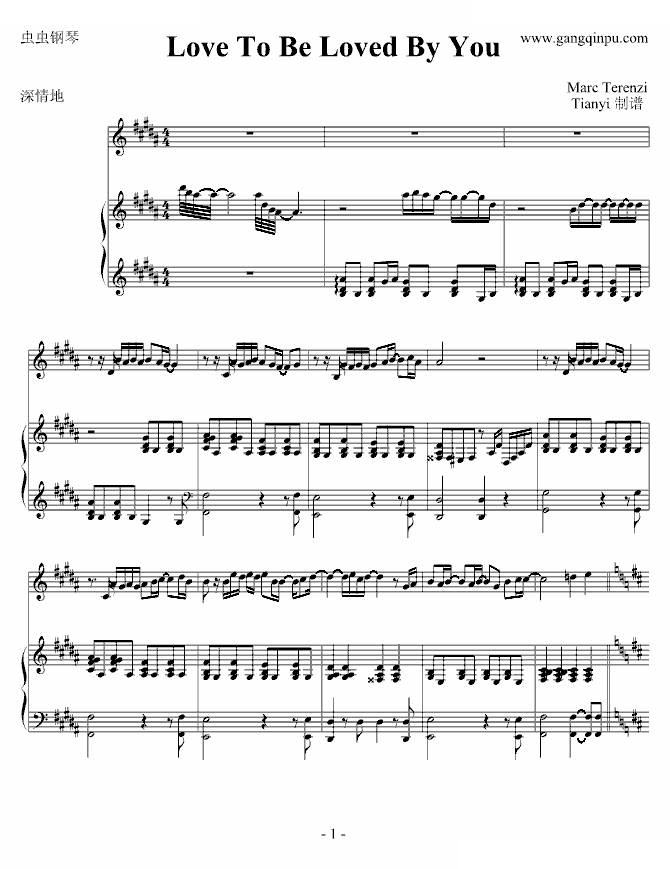 Love To Be Loved By You-（原版）