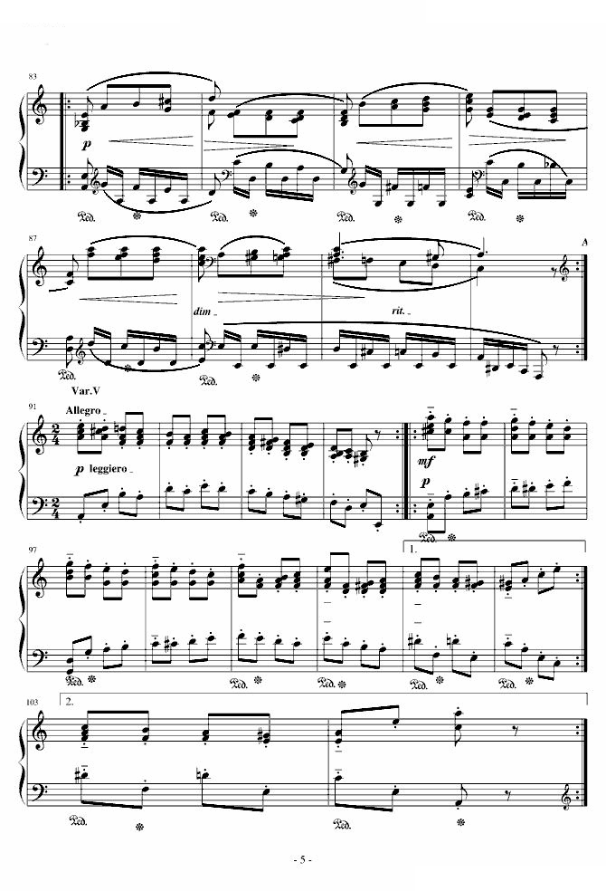 帕格尼尼主题变奏曲
